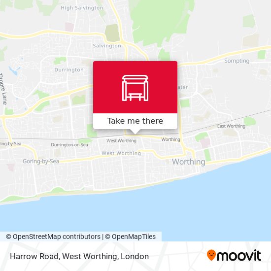 Harrow Road, West Worthing map