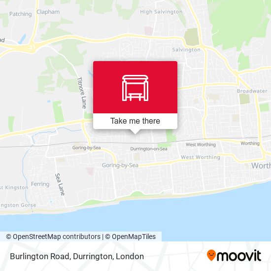 Burlington Road, Durrington map