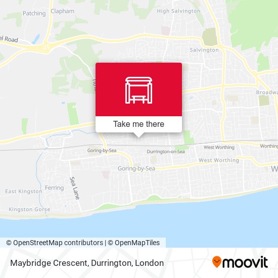 Maybridge Crescent, Durrington map