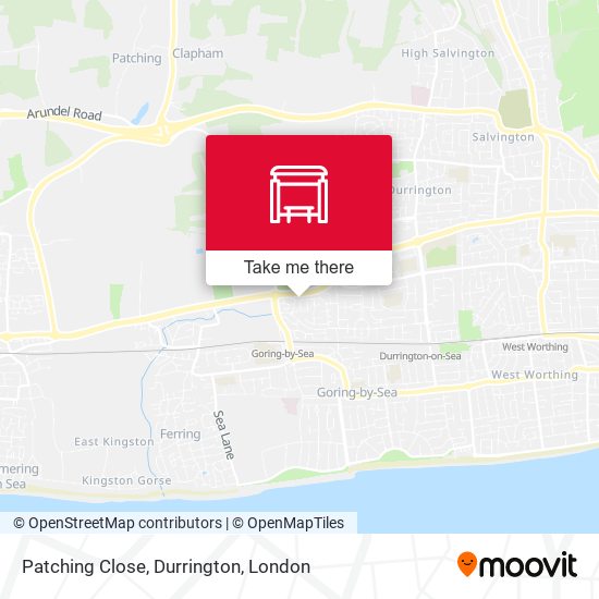 Patching Close, Durrington map