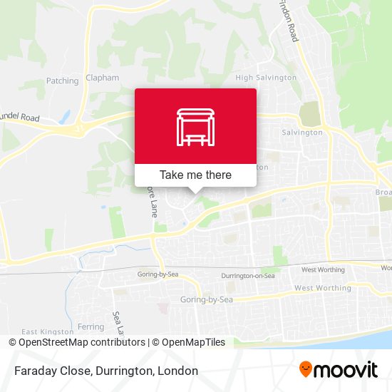 Faraday Close, Durrington map