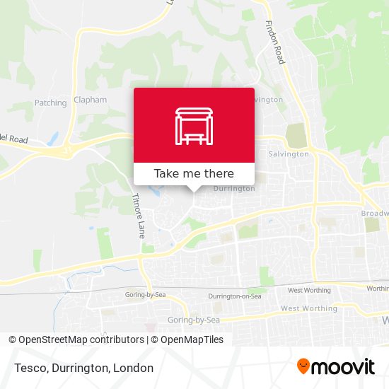 Tesco, Durrington map