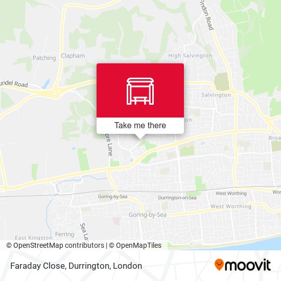 Faraday Close, Durrington map