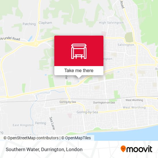 Southern Water, Durrington map