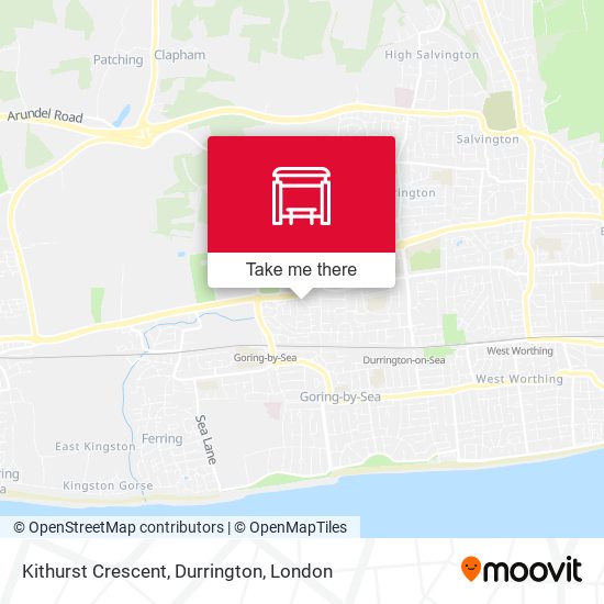 Kithurst Crescent, Durrington map