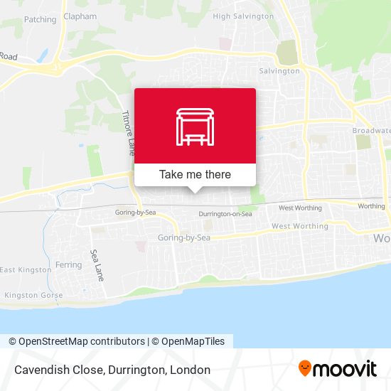 Cavendish Close, Durrington map