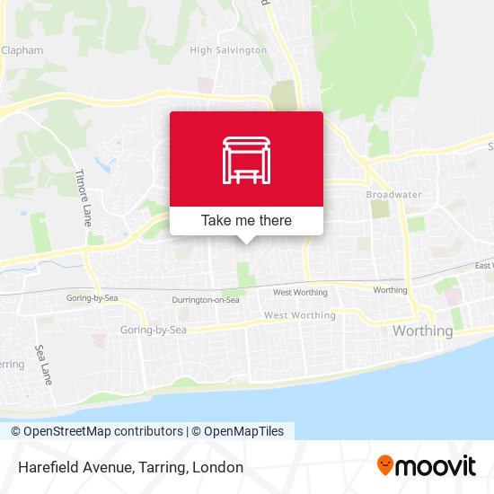 Harefield Avenue, Tarring map