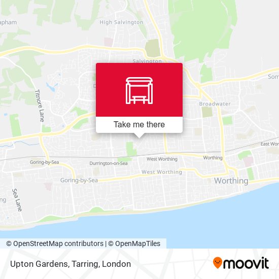 Upton Gardens, Tarring map