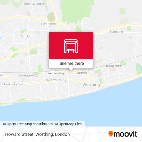 Howard Street, Worthing map
