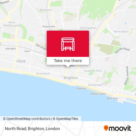 North Road, Brighton map