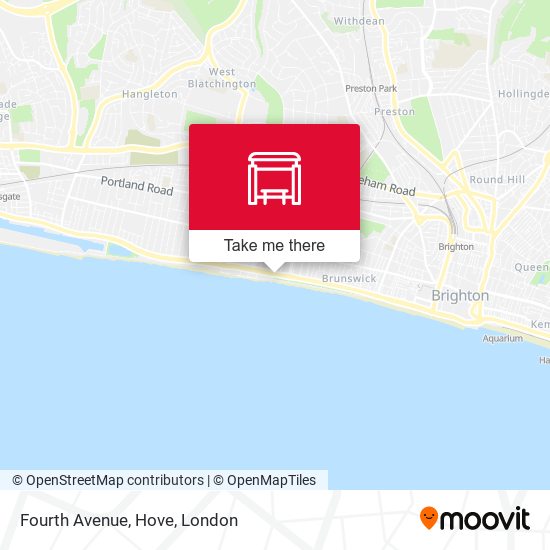 Fourth Avenue, Hove map