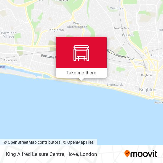 King Alfred Leisure Centre, Hove map