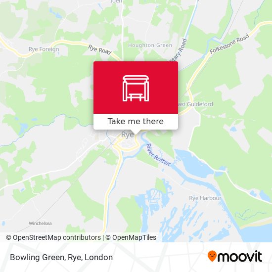 Bowling Green, Rye map
