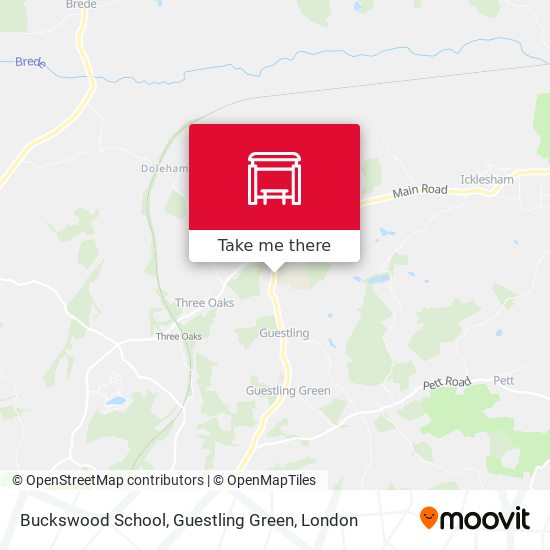 Buckswood School, Guestling Green map