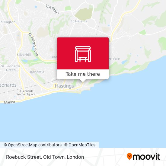 Roebuck Street, Old Town map