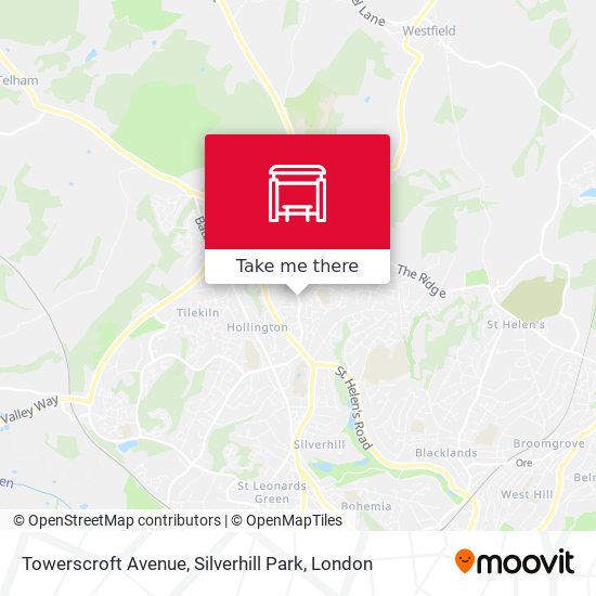 Towerscroft Avenue, Silverhill Park map