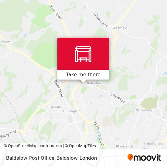 Baldslow Post Office, Baldslow map