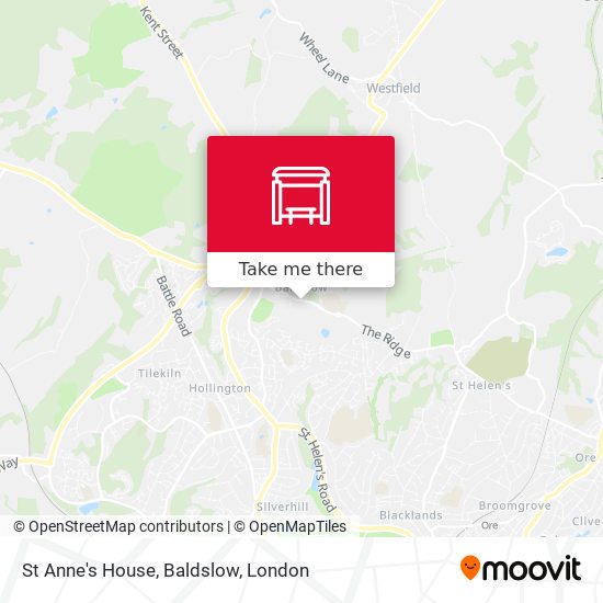 St Anne's House, Baldslow map