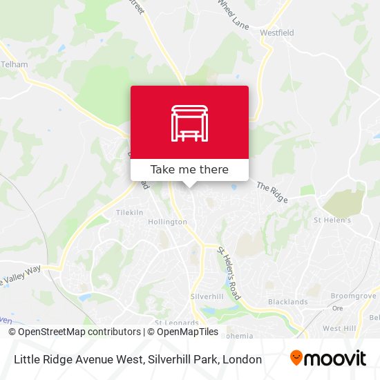 Little Ridge Avenue West, Silverhill Park map
