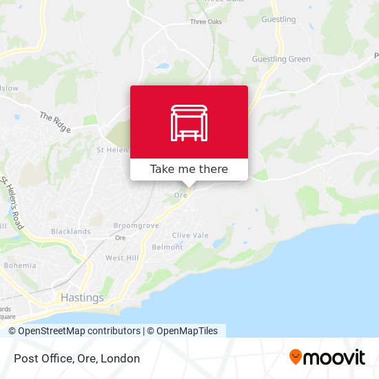 Post Office, Ore map