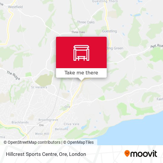 Hillcrest Sports Centre, Ore map