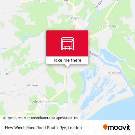 New Winchelsea Road South, Rye map
