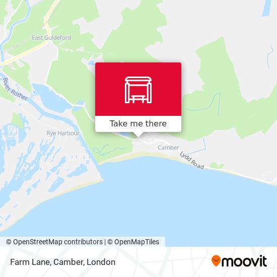 Farm Lane, Camber map