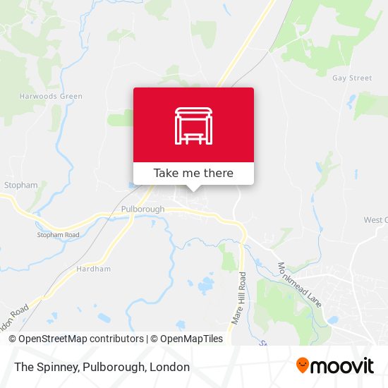 The Spinney, Pulborough map