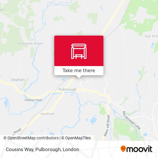 Cousins Way, Pulborough map