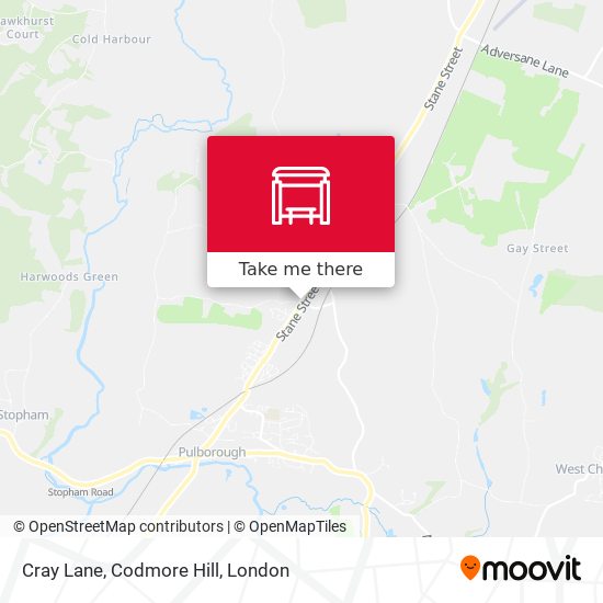 Cray Lane, Codmore Hill map
