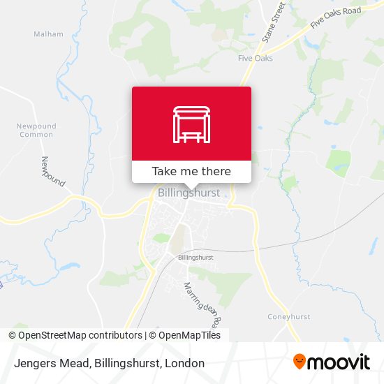 Jengers Mead, Billingshurst map