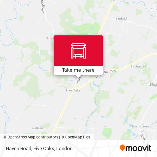 Haven Road, Five Oaks map