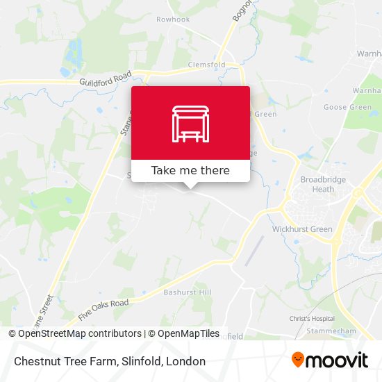 Chestnut Tree Farm, Slinfold map
