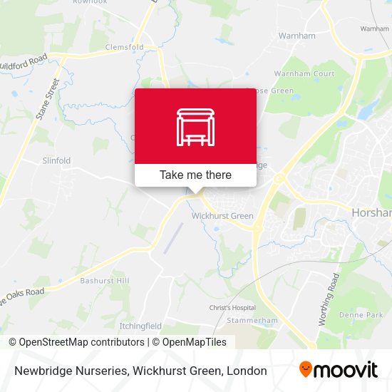 Newbridge Nurseries, Wickhurst Green map