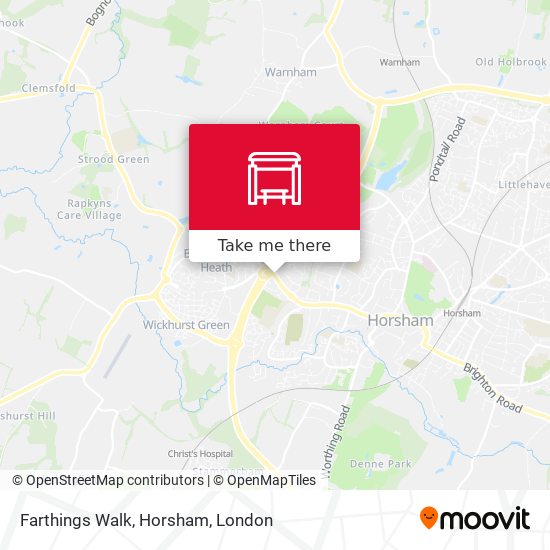 Farthings Walk, Horsham map