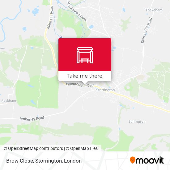 Brow Close, Storrington map