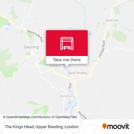 The Kings Head, Upper Beeding map