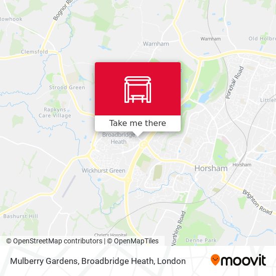 Mulberry Gardens, Broadbridge Heath map