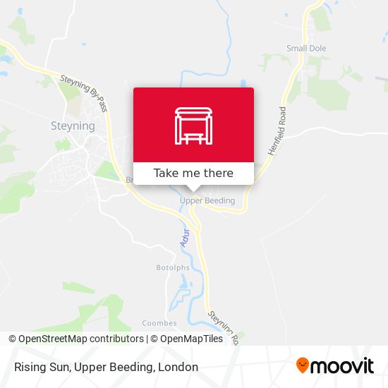 Rising Sun, Upper Beeding map