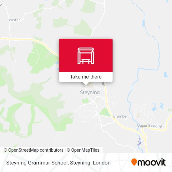 Steyning Grammar School, Steyning map