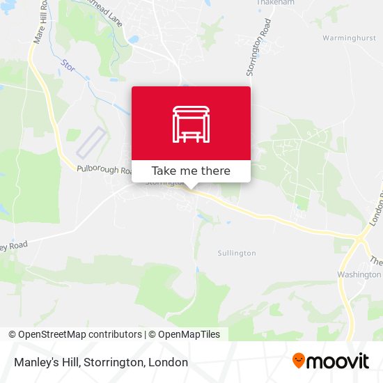 Manley's Hill, Storrington map