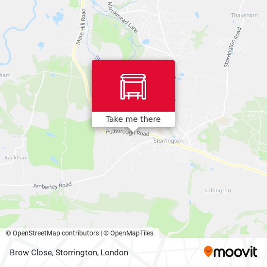 Brow Close, Storrington map