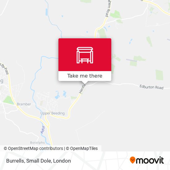 Burrells, Small Dole map