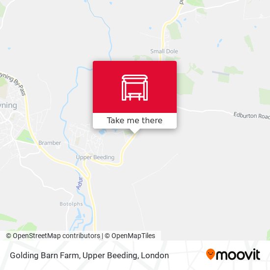 Golding Barn Farm, Upper Beeding map