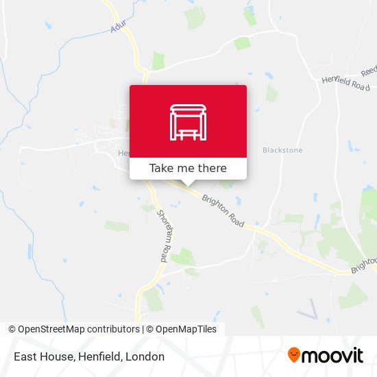 East House, Henfield map