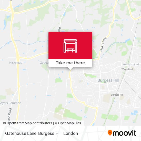 Gatehouse Lane, Burgess Hill map