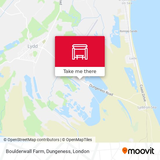 Boulderwall Farm, Dungeness map