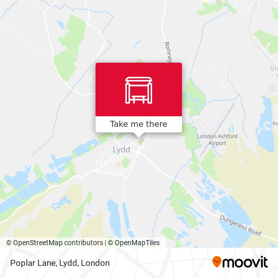 Poplar Lane, Lydd map