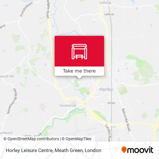 Horley Leisure Centre, Meath Green map