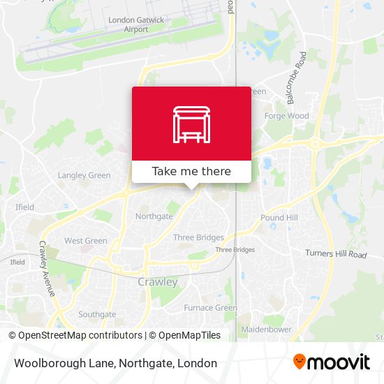 Woolborough Lane, Northgate map
